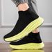 Men's Casual Sneakers Breathable Mesh Socks Shoes Fashion Sport Running Shoes Ankle Boots Slip-on Tennis Loafers For Women_vogvips.com