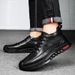 2025 New Genuine Trendy Casual Autumn Black Sneakers Men's Leather Shoes_vogvips.com