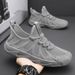 Men's Trendy Work Shoes Breathable Mesh Flyknit Sports 2025 New Summer Style_vogvips.com