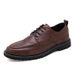 Euro Step 2025 Spring New Casual Men's Leather Youth Breathable Odor-Free British Style Shoes_vogvips.com