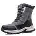 Warm Cotton Boots 2025 New Men's Thickened High-Top Boots Snow Boots Stylish And Versatile_vogvips.com
