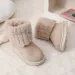 Children's Girl Winter for Girls Medium Big Kids Snow Cutefeet Warm Fur Plush Toddler Suede Boots Sizes 25 - 36_vogvips.com
