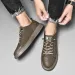 Genuine Leather Men Casual Designer Luxury Brand Lace Up Skateboard Sneakers Italian Men's Shoes Mocassins Plus Size 47_vogvips.com