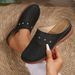 2025 Foreign Trade Summer New Women's Closed-Toe Thick-Soled Slippers Cross-Border Large Size Round-Toe Backless Casual_vogvips.com