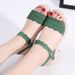 Summer Cross-border High-heeled For Women, Open-toe Strap Beach Shoes, Roman Sanda, Chunky Heel Platform Fashion_vogvips.com