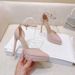 F6 New Model 2026 Ultra High Heel 12CM Platform Shallow Hollow Strap Pointed Toe Sandals 313233 Small Size_vogvips.com
