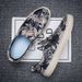 Men's trend Men's low top pattern slip-on men's shoes Fisherman shoes men_vogvips.com