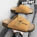 Summer New Fashionable Casual Boken Cork Slippers For Men With Soft Bottom, Large Size, Lightweight And Comfortable One_vogvips.com