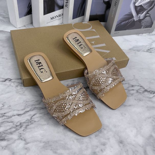 Women’s Shoes New Summer Street Fashion Flat Slippers Slipper Sequin High End Slippers_vogvips.com