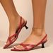 Women's Stiletto Heels New Sexy Pointy Toe Set With Mid-Heeled Stiletto Sandals For Women_vogvips.com