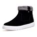 European Warm Series Korean Style Snow For Men Winter Warm Fleece Lined Trendy Short Martin Shoes Men's Cotton Boots_vogvips.com