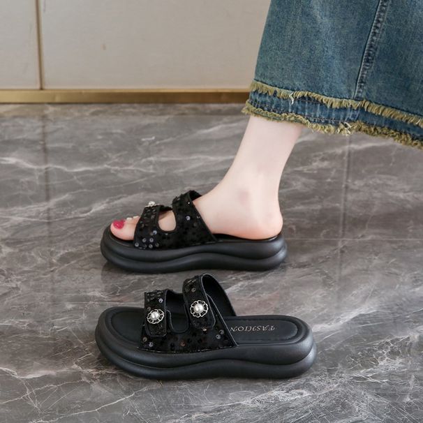 Women's Home Slippers Slippers Fashionable Personality Slippers Can Be Worn Outside, Slippers, Beach Slippers_vogvips.com