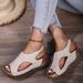 New Large Thick Bottom Fish Mouth Slope Heel Sandals For Women_vogvips.com