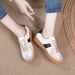 Wenzhou Gexi Sheepskin Soft Sole Travel Sneakers 2026 New Casual Women's Genuine Leather Flat Training Shoes_vogvips.com