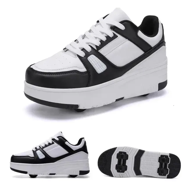 Athletic Roller Skate Kids Snickers With Wheels Children Rollerskates Fashion Outdoor Sports Shoes Girls Boys 231122_vogvips.com