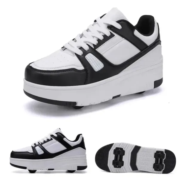 Athletic Roller Skate Kids Snickers With Wheels Children Rollerskates Fashion Outdoor Sports Shoes Girls Boys 231122_vogvips.com