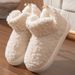 High Heel Shoes Women Winter Warm Plush Thick Sole Soft Indoor Home Non-Slip Cotton Slippers For Outdoor Wear_vogvips.com