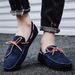 Men’s Shoes Hot Selling Large Size Casual Frosted Casual Pigskin Slip On Lazy Men's Toe Shoes_vogvips.com