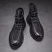 European Warm Series Casual Leather Shoes For Men, Sports Martin Boots, Outdoor Height-increasing Trendy Platform Shoes, Winter High-top_vogvips.com