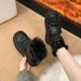 thick-soled Snow Boots, Women's Velvet Martin Short Boots, And Warm Cotton Shoes._vogvips.com