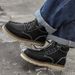New Leather Spring Men's Shoes High-top Men's Heightening Tooling Martin Boots_vogvips.com