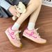 Soft Versatile German Training For Women, Spring 2025 New Trend Flat Casual, Thick Soled Sports Forrest Gump White_vogvips.com