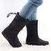 Foreign Trade Cotton Shoes For Women Large Size Fleece-Lined Snow Boots XX0203_vogvips.com