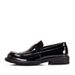 British Style Casual Loafers For Men Genuine Leather Handmade Shiny Round Toe Thick Sole Slip-On Business Shoes_vogvips.com
