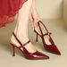 811-9 French Style Elegant Backless Sandals Summer 2025 New Shallow Mouth Pointed Toe Stiletto High Heels For Women_vogvips.com
