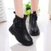 Autumn Winter Girls' Boots For Older Children, Wear-Resistant And Warm, Unisex Martin Low-Cut Short Boots, Sizes 26-36_vogvips.com