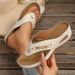 Large Size Casual Beach Wedge Flip Flops Women's Sandals_vogvips.com
