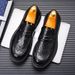 Euro Step New Genuine Leather Casual Loafers Breathable British Style Men's Trendy Shoes First Layer Sheepskin Korean Version_vogvips.com