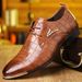 Autumn Cross-Border Large Size Formal Men's Business Casual Lace-Up Pointed Low-Cut Single Leather Shoes_vogvips.com