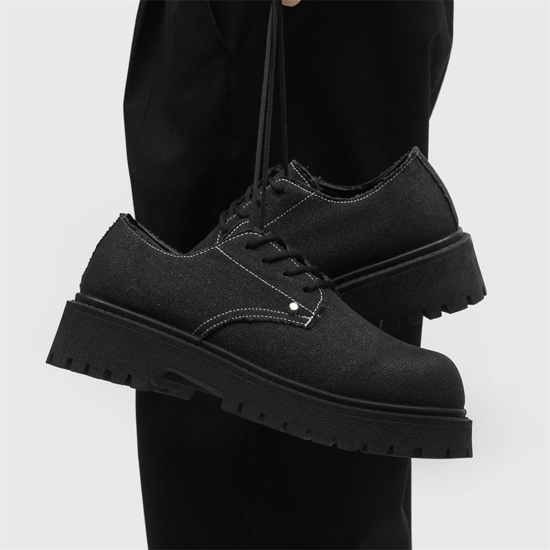 Foreign Trade 46 Large Size Derby Shoes For Men, Thick-soled Height-increasing British Retro Workwear Leather Shoes, New_vogvips.com