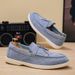 Men's Fashionable Versatile Flat Casual Shoes Slip-On plus Size Single Shoes_vogvips.com