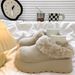 Genuine Leather Thick-Soled Height-Increasing Full-Coverage Furry Shoes For Women 2025 New Winter Plush Snow_vogvips.com