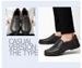 Wide Feet Round Head Shallow Mouth Large Size Foot Cover Men's Shoes Men's Outdoor Casual Leather Shoes Rubber Non-slip Sole_vogvips.com