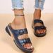 Cross-border 2023 Summer New Large Size Sandals With Unique Rhinestones, Fashionable Wedge Heels, In-Stock Casual_vogvips.com