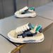 New New Internet Celebrities, Shell Toe Color-Blocked Fabric Panel Casual And Stylish Dad Shoes, Men's Shoes_vogvips.com