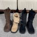 2025 New Autumn Winter Martin Versatile British Style Mid-Calf Thick Sole Height Increasing Fashionable Riding Boots For_vogvips.com