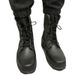 European Warm Series New Model 03 Combat Boots For Men, Spring Autumn, First Layer Cowhide, Round Toe, Lace-Up, High-Top, Black Security_vogvips.com