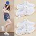 Flying Woven Shoes Student Sports Shoes Mesh Breathable Fitness Running Casual_vogvips.com