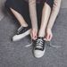 Women's Shoes Chunky Platform Lace-Up Shoes - Comfortable & Stylish Slip-On Sneakers With Cushioned Insole, Breathable Lining & Non-Slip Rubber Sole_vogvips.com