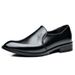 British Style Korean Version Leather Business Formal Slip-On Casual Trendy Hidden Heel Men's Lazy Single Shoes_vogvips.com