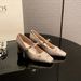 6413 High Heels Women Thick Heel 2026 New Square Toe Mary Jane French Bowknot Woven Surface Single Shoes_vogvips.com