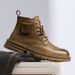 European Warm Series Shoes Autumn Winter New High-top Martin British Style Mid-top Work Men's Riding Motorcycle Boots_vogvips.com