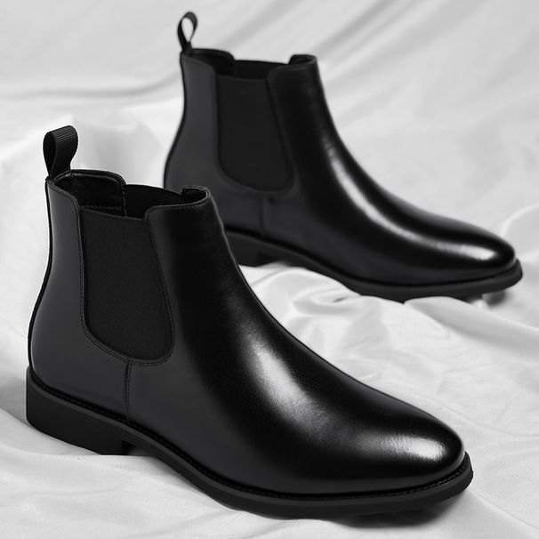 European Warm Series British Men's Shoes Short Plus Velvet Leather Martin Large Size Boots Men_vogvips.com