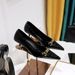 237-1 European And American Sexy Slimming Toe-Shaping Glossy Patent Leather Shallow Mouth Pointed Toe Metal Chain_vogvips.com