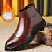 European Warm Series Brogue Carved Autumn Winter High Top Fleece Business Formal Shoes British Style Leather Men's Boots_vogvips.com