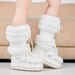 Hot-Selling Thick-Soled Furry Snow For Women Winter New Moon Warm Non-Slip Fashion Ski Space Boots_vogvips.com